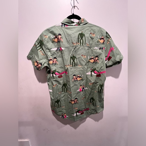 Studio Castle in the Sky Pazu, Sheeta, and Friends Woven Button-Up (Large) - Picture 3 of 7